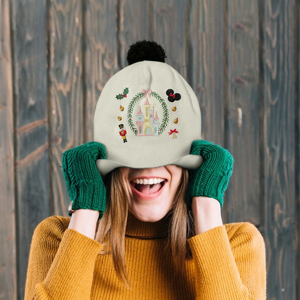 Magical Christmas Castle - Personalized Kid Beanie Hat