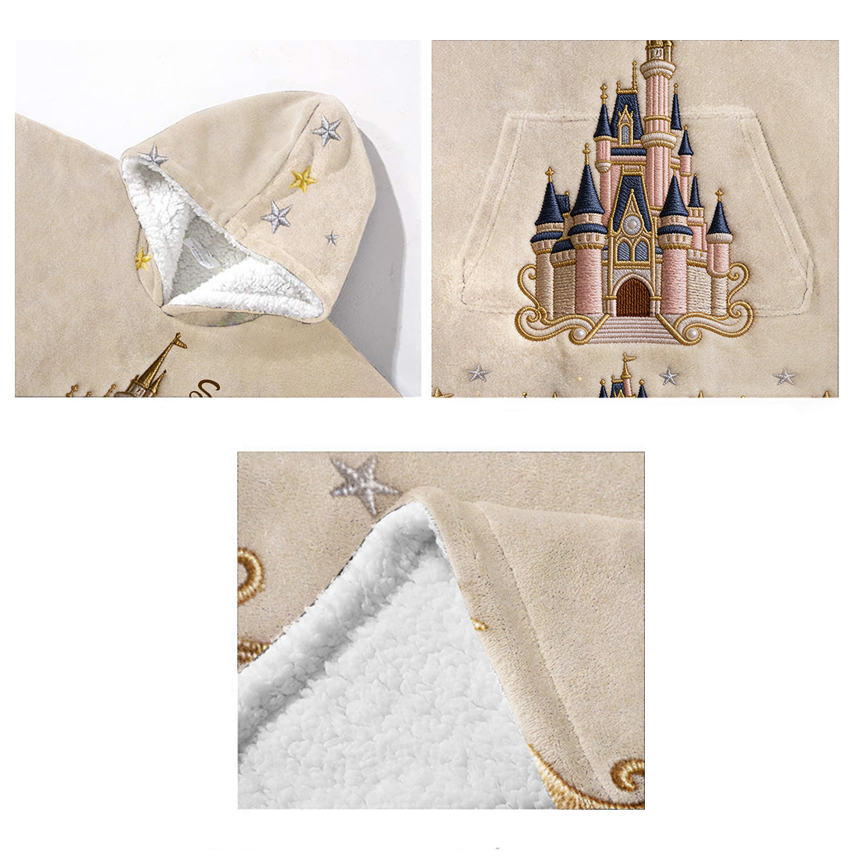 Magic Castle - Personalized Dream Trip Blanket Hoodie