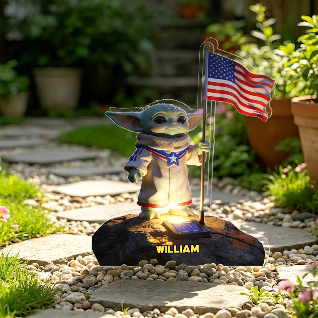 May The 250th Be With You - Personalized The Force Solar Acrylic Light