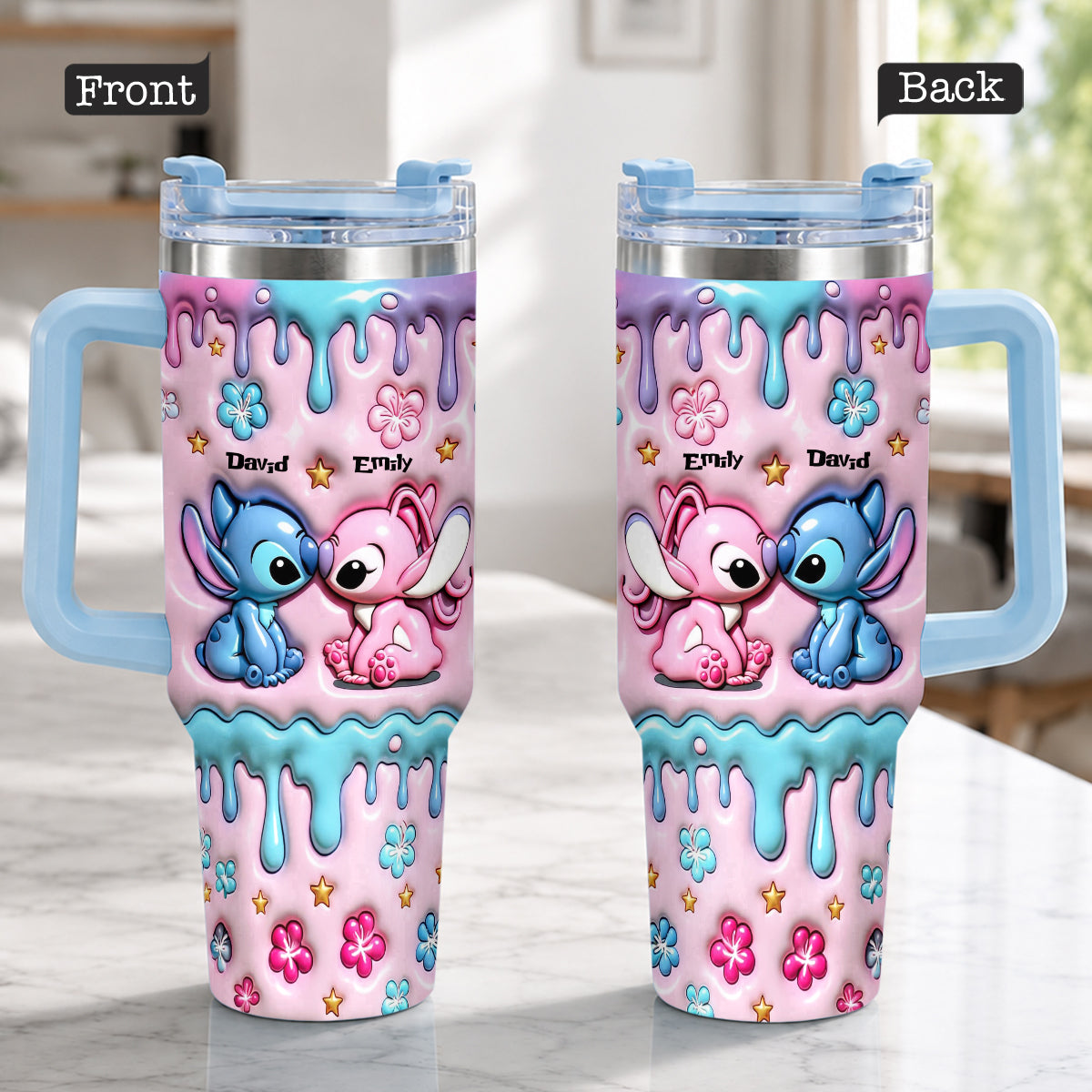 I'm Yours No Returns Or Refunds - Personalized Ohana Tumbler With Plush Charm