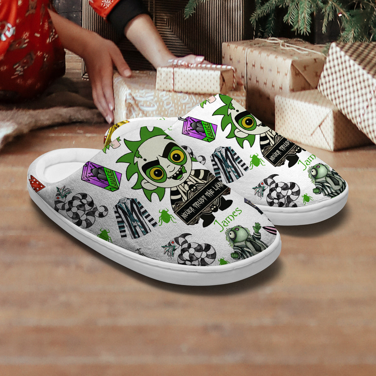 Never Trust The Living - Personalized Slippers