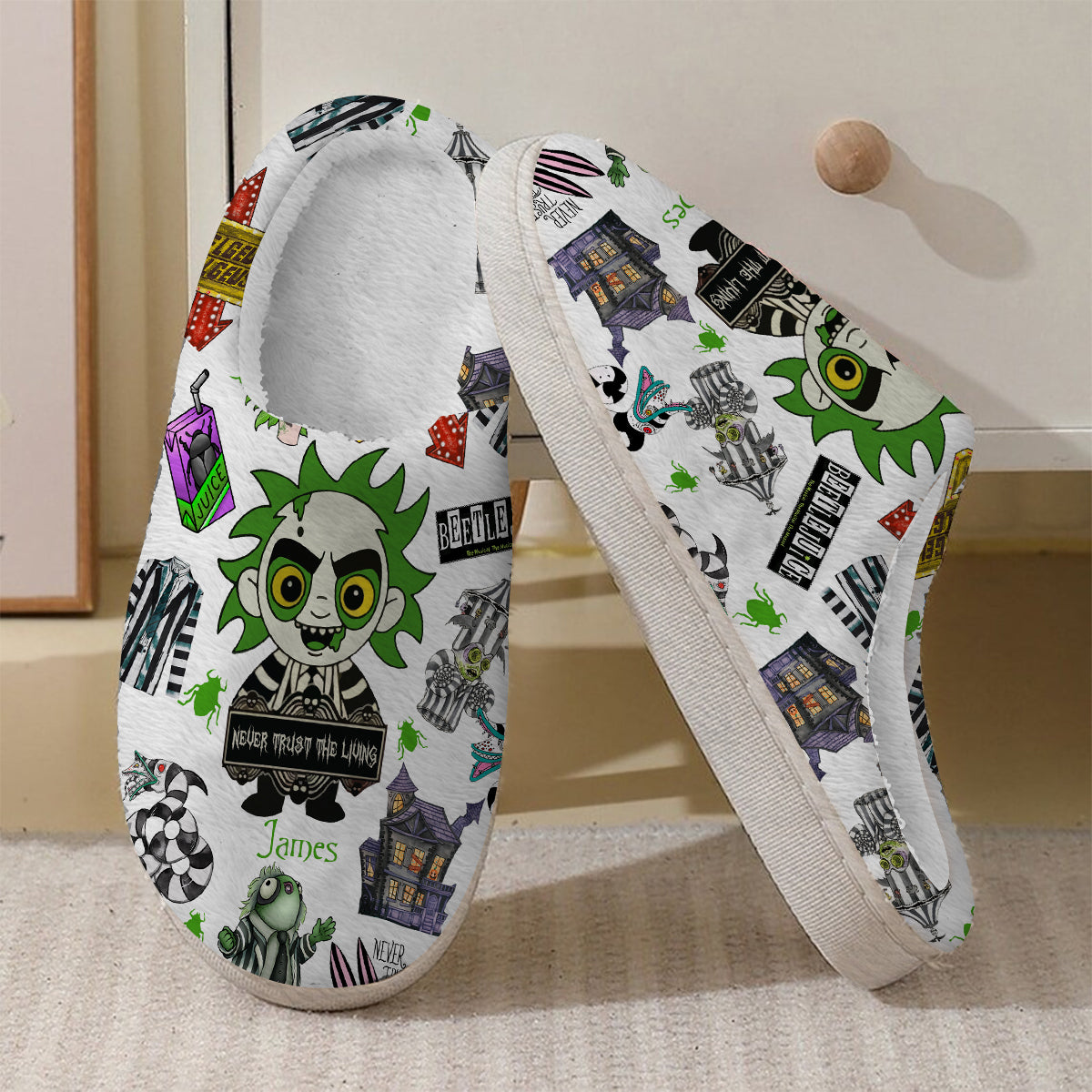 Never Trust The Living - Personalized Slippers