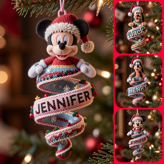 Magical Christmas - Personalized Mouse Plush Ornament