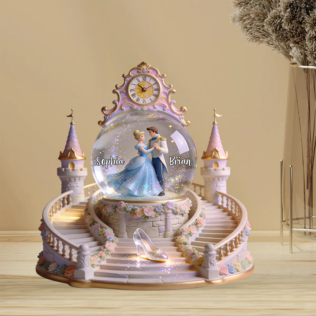 Royal Couple, Glass Shoes - Personalized Glass slipper Custom Shaped Acrylic Plaque