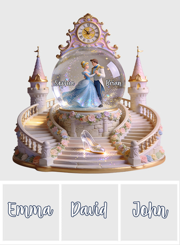 Royal Couple, Glass Shoes - Personalized Glass slipper Custom Shaped Acrylic Plaque