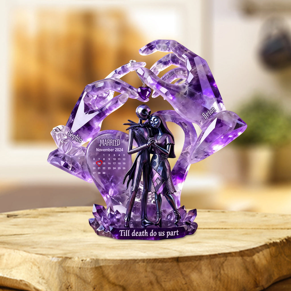 Till Death Do Us Part - Personalized Nightmare Custom Shaped Acrylic Plaque