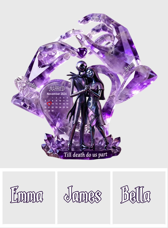 Till Death Do Us Part - Personalized Nightmare Custom Shaped Acrylic Plaque