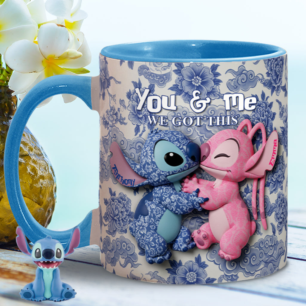 You & Me We Got This - Personalized Ohana Accent Mug