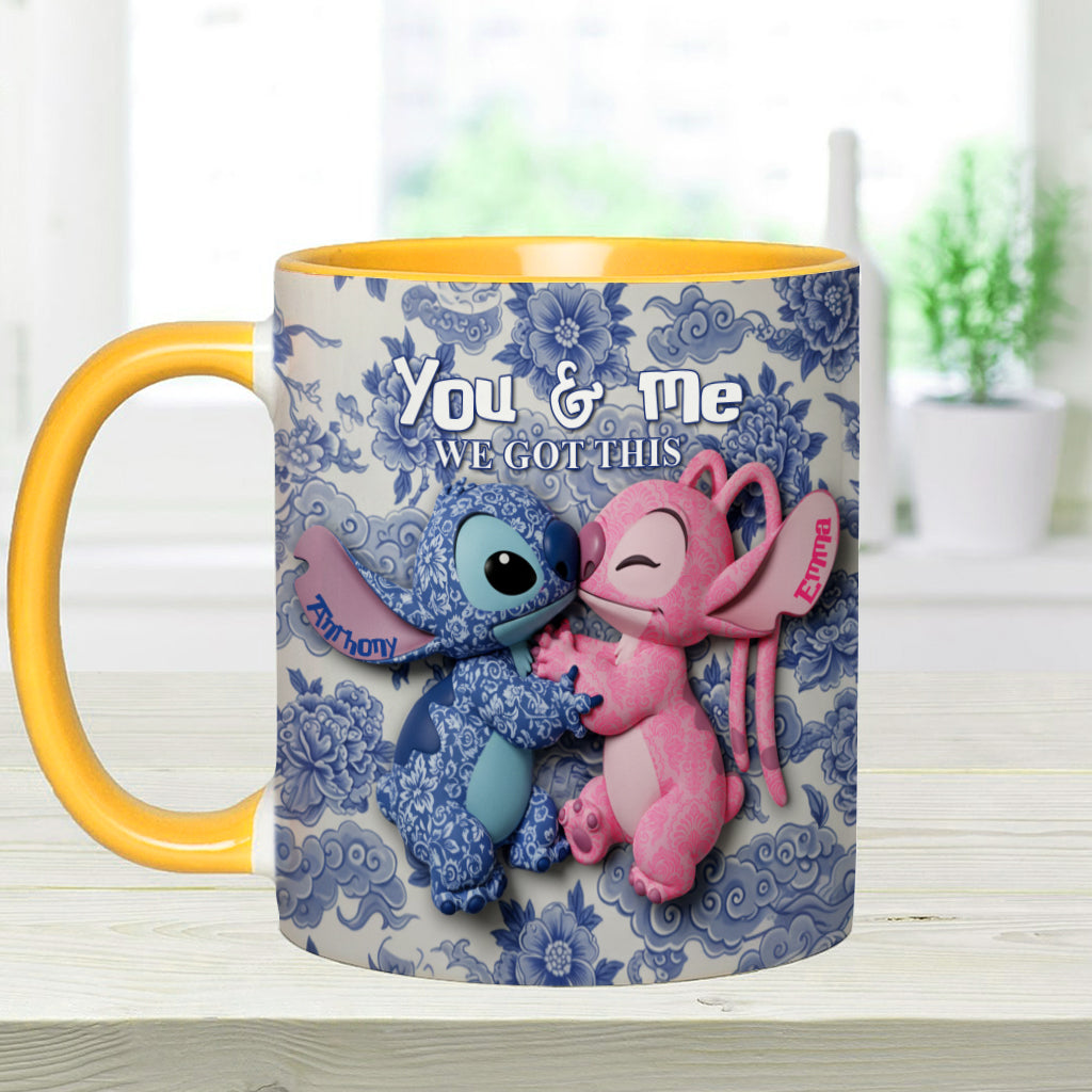 You & Me We Got This - Personalized Ohana Accent Mug