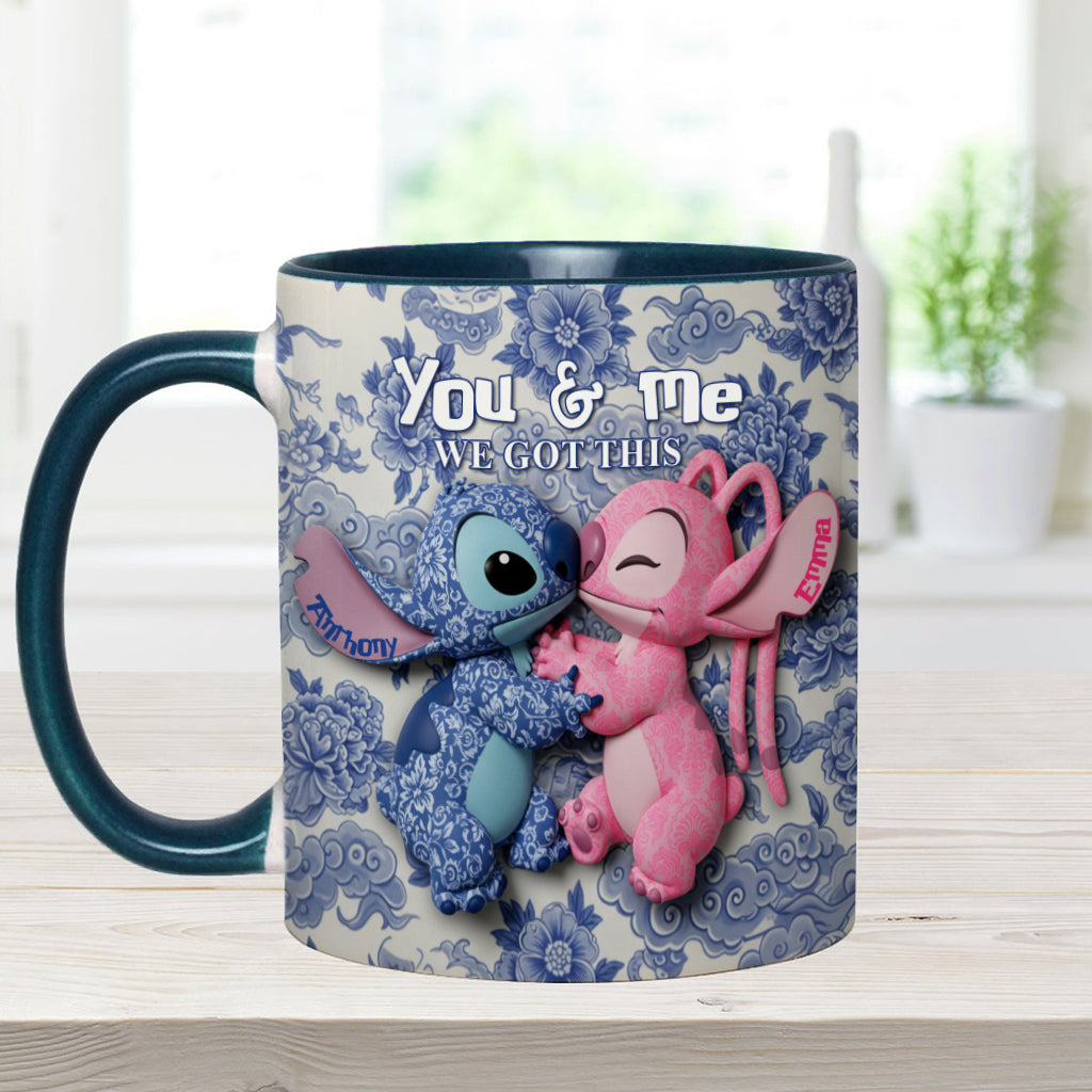 You & Me We Got This - Personalized Ohana Accent Mug