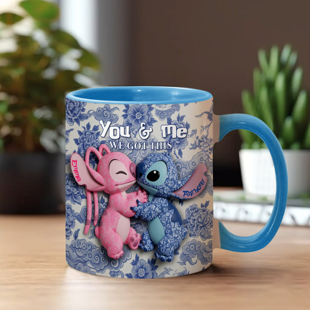 You & Me We Got This - Personalized Ohana Accent Mug