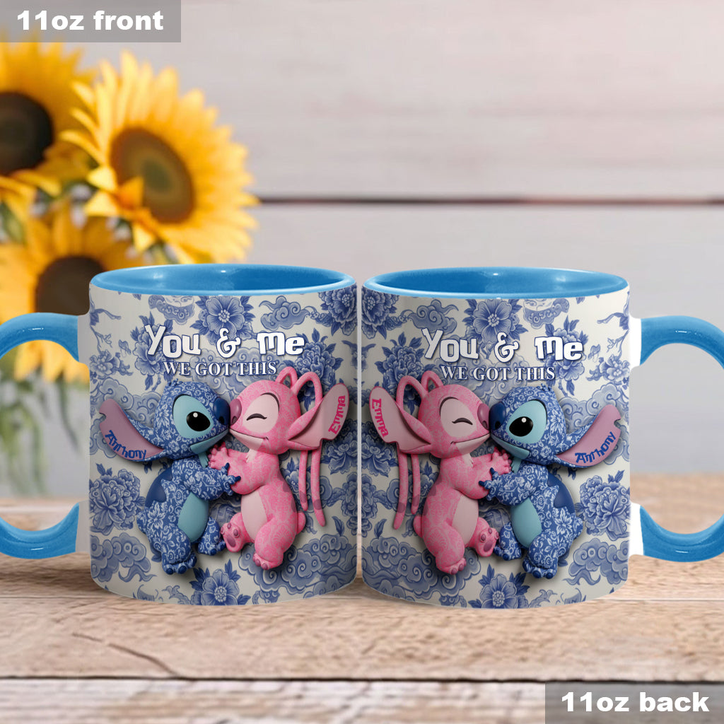 You & Me We Got This - Personalized Ohana Accent Mug