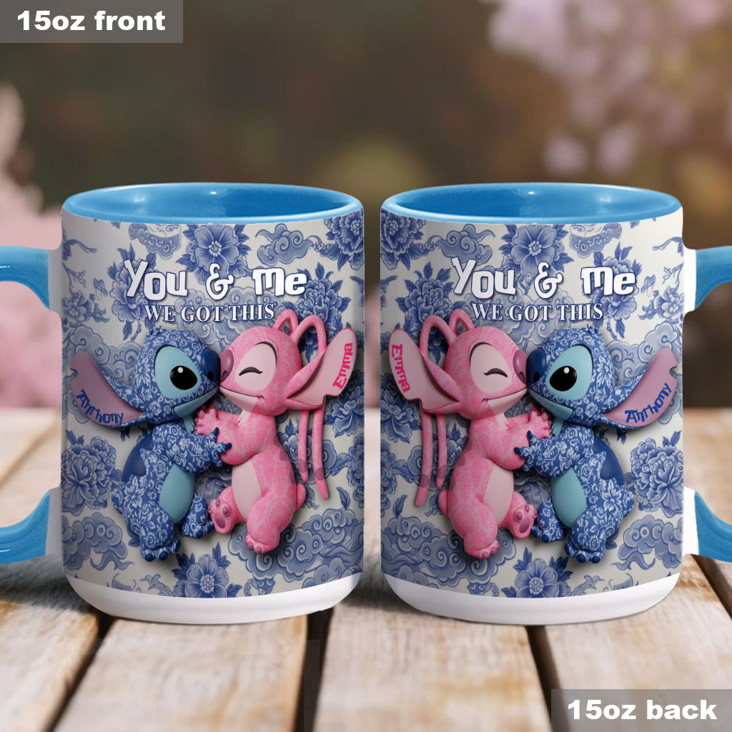 You & Me We Got This - Personalized Ohana Accent Mug