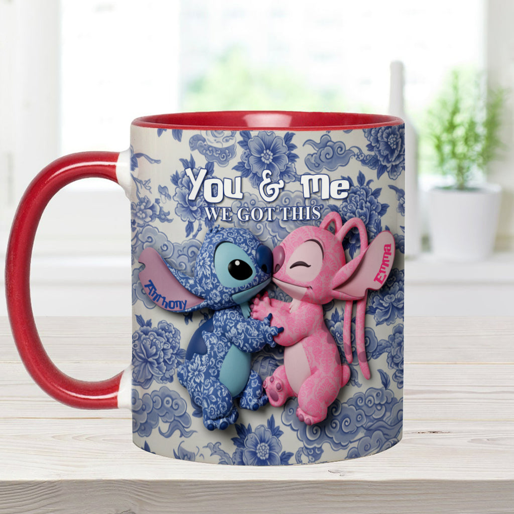 You & Me We Got This - Personalized Ohana Accent Mug