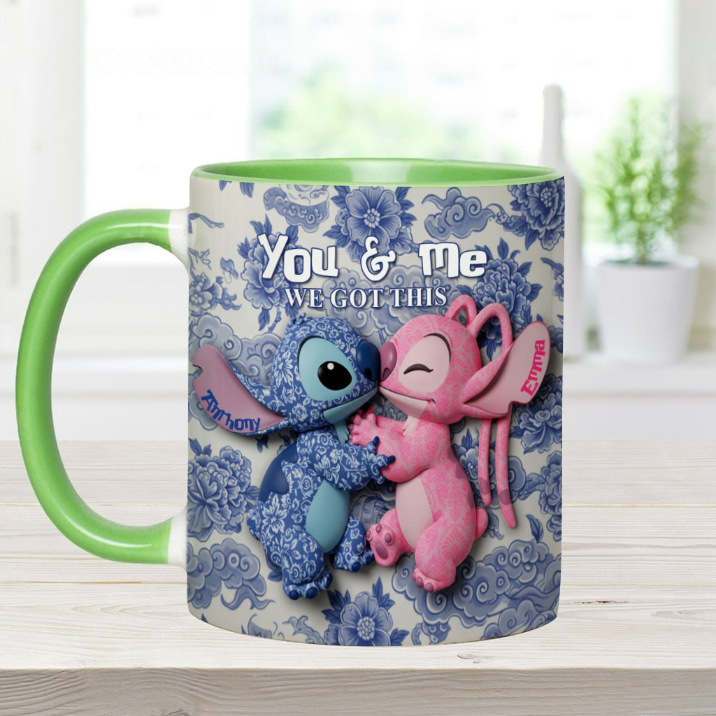 You & Me We Got This - Personalized Ohana Accent Mug