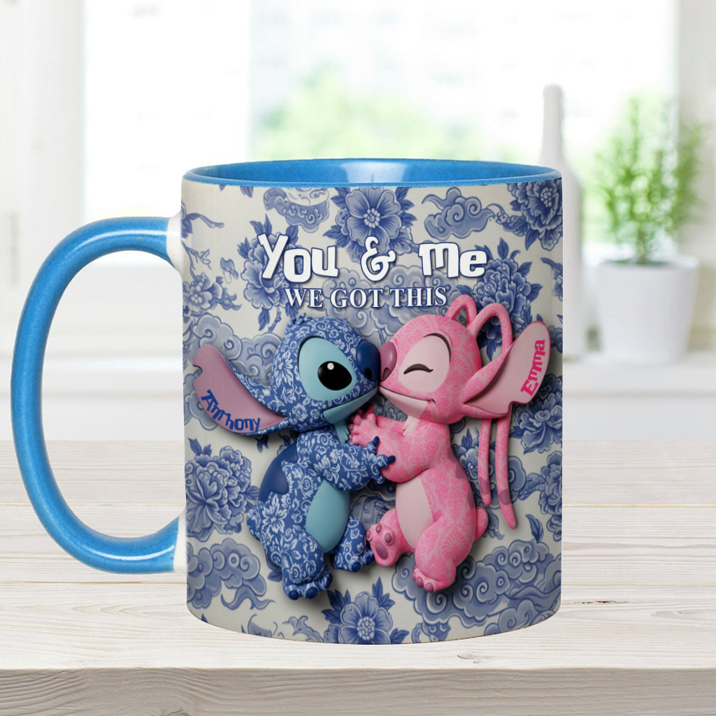 You & Me We Got This - Personalized Ohana Accent Mug