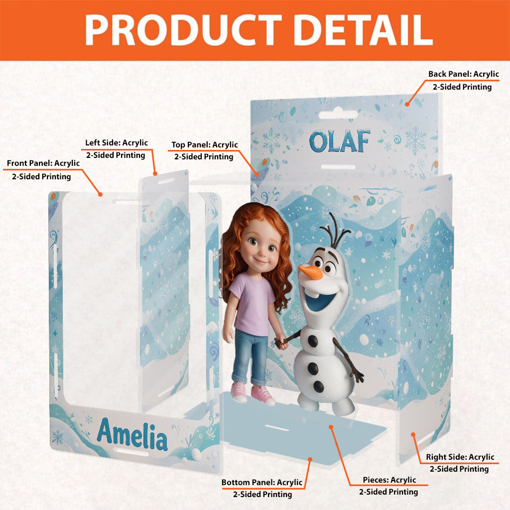My Favorite Snow Buddy - Personalized Kid Acrylic Display Box