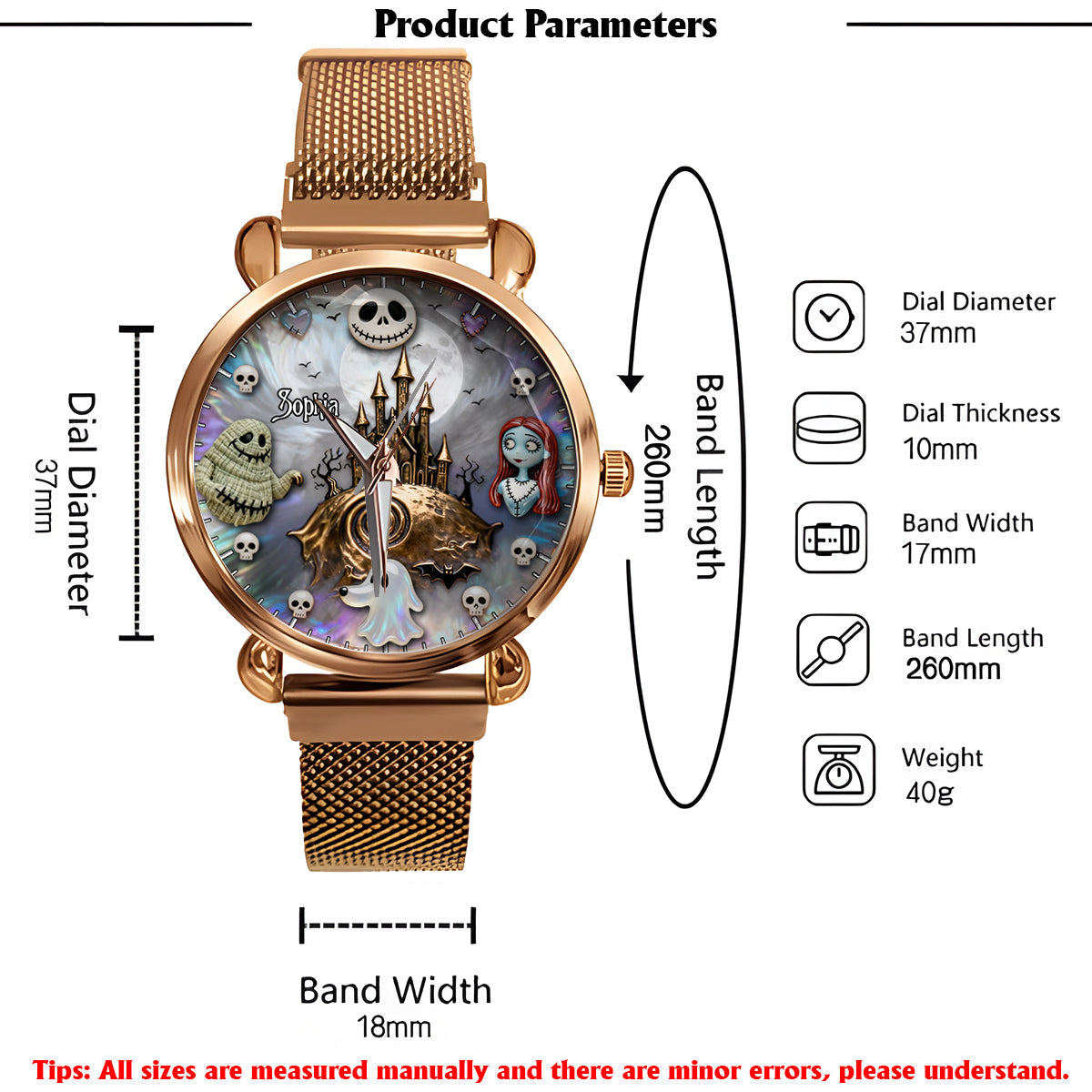 Dark Friends - Personalized Nightmare Women Hand Watch