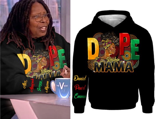 Dope Mama - Personalized African American All Over Shirt