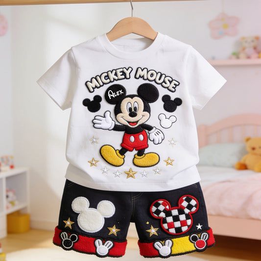 Happy Mouse Club - Personalized Mouse Kid T-shirt & Shorts