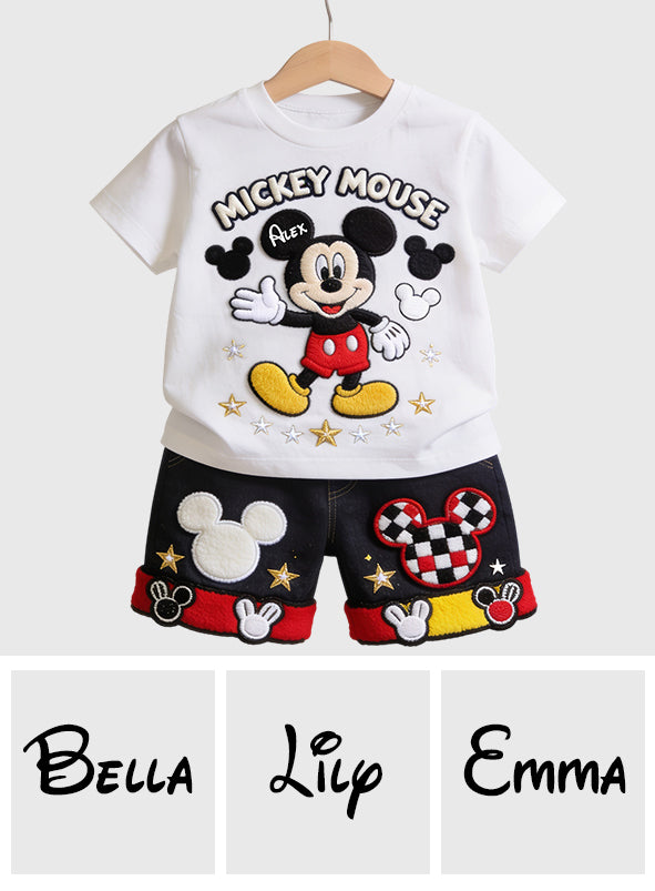 Happy Mouse Club - Personalized Mouse Kid T-shirt & Shorts