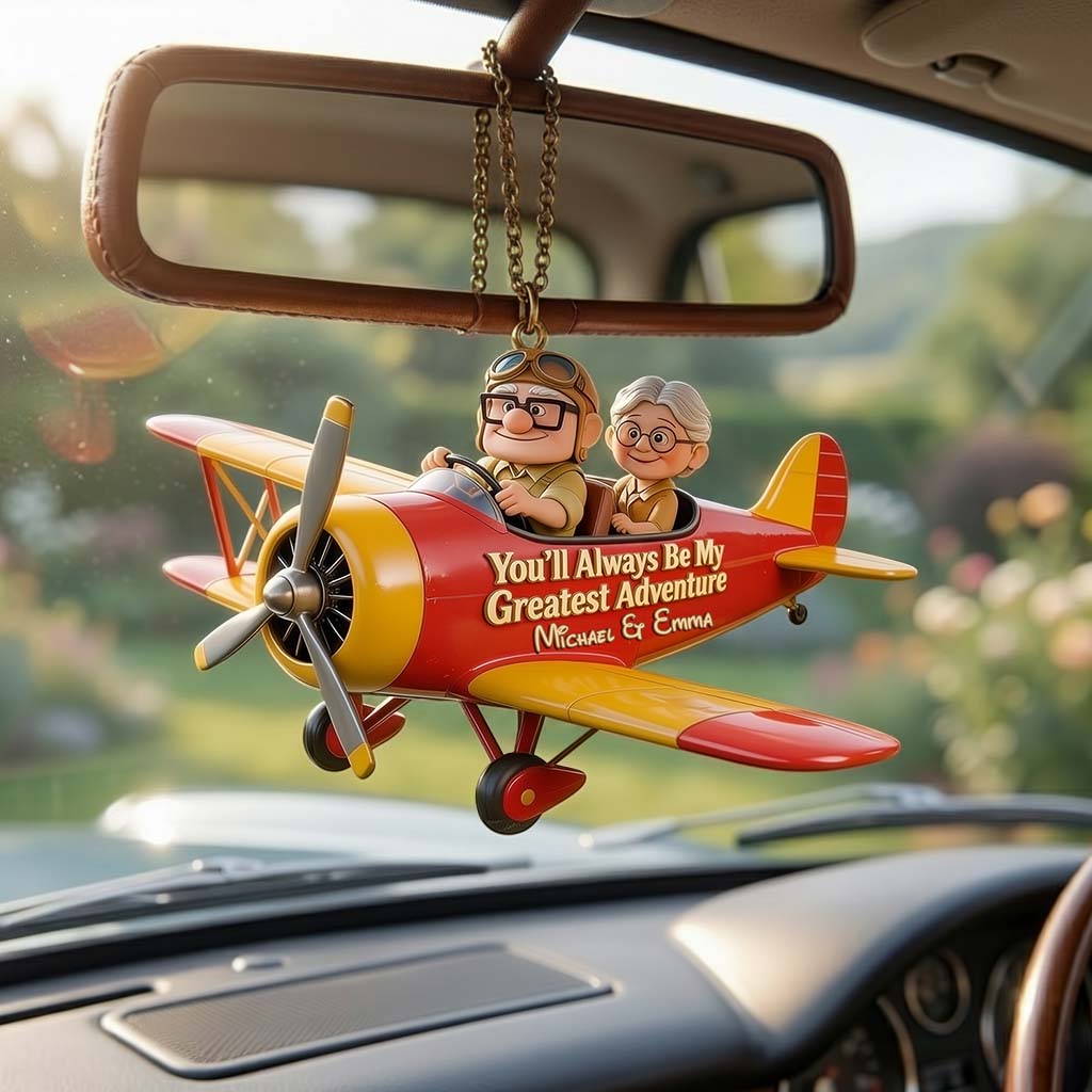My Greastest Adventure - Personalized Up Movie Couple Car Ornament