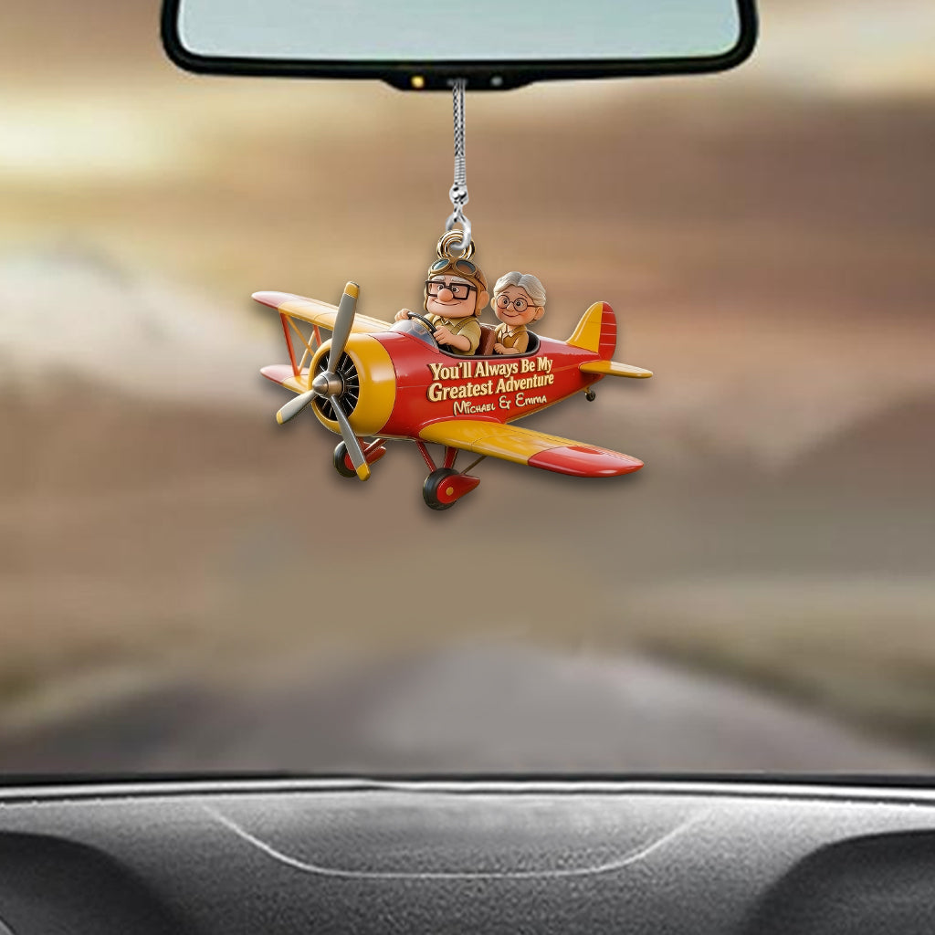 My Greastest Adventure - Personalized Up Movie Couple Car Ornament