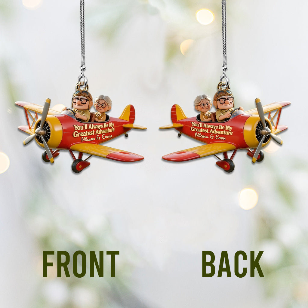 My Greastest Adventure - Personalized Up Movie Couple Car Ornament