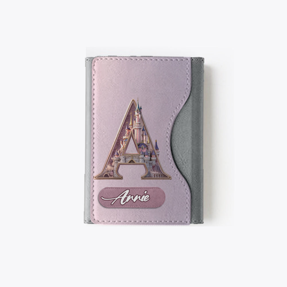 Magical Castle Custom Letter Alphabet - Personalized Mouse Magsafe Wallet