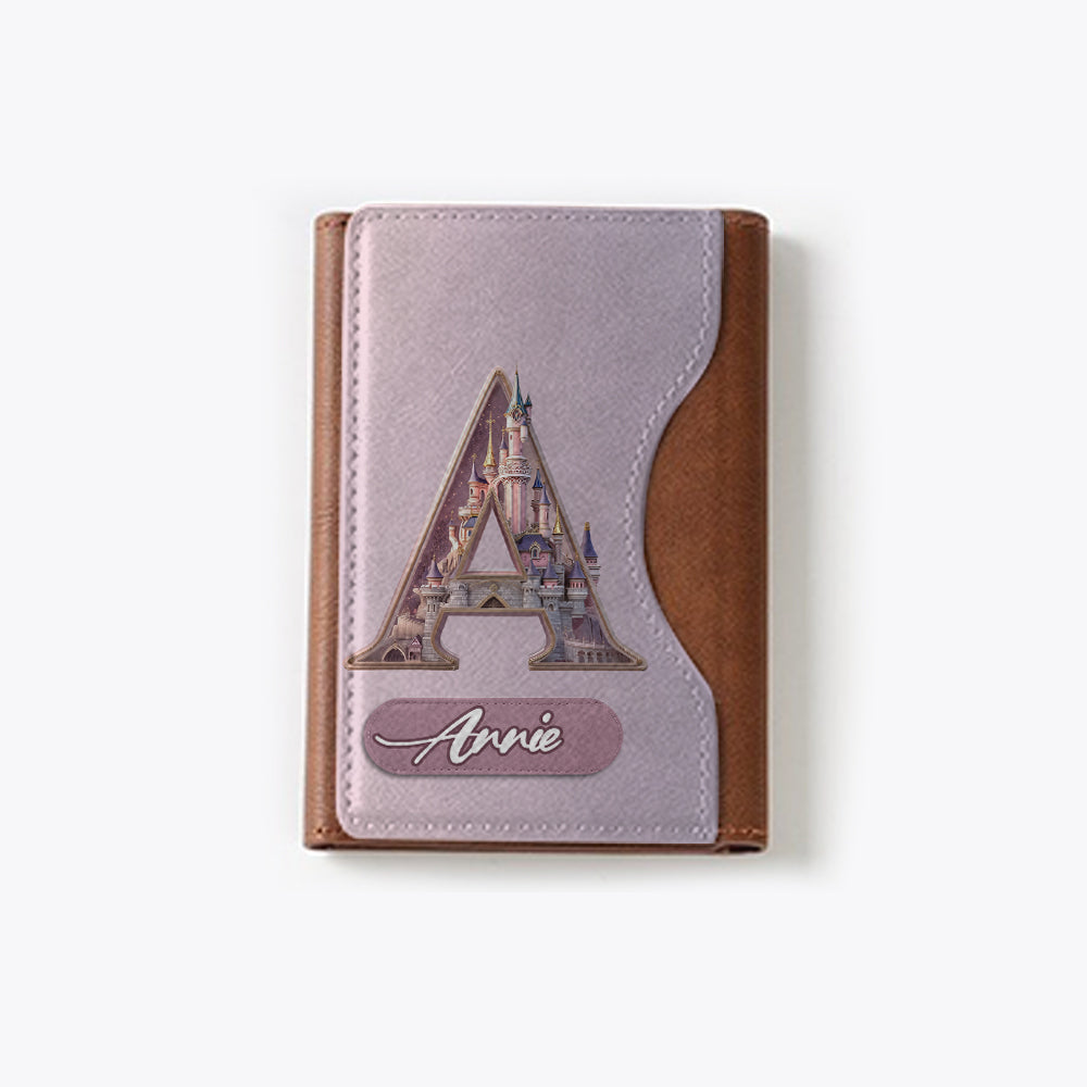 Magical Castle Custom Letter Alphabet - Personalized Mouse Magsafe Wallet