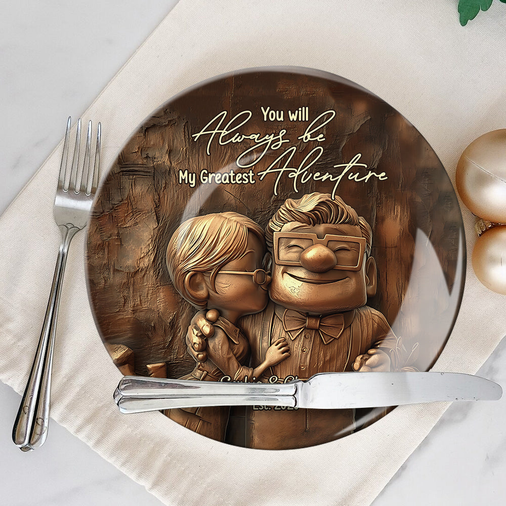 My Greatest Adventure - Personalized Mouse Ceramic Round Plate