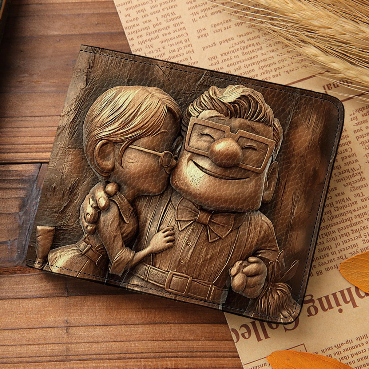 My Greatest Adventure - Personalized Mouse Leather Wallet