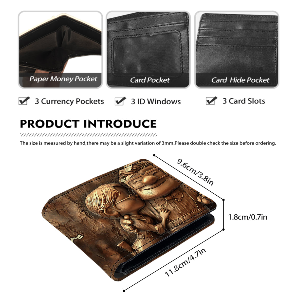 My Greatest Adventure - Personalized Mouse Leather Wallet