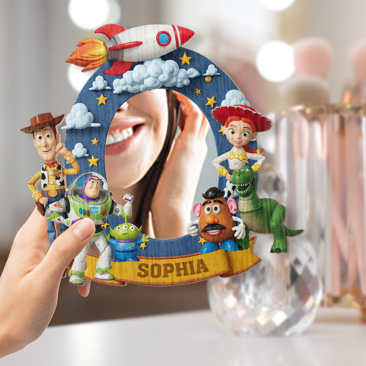 To Infinity And Beyond - Personalized Mouse Wall Hanging Mirror