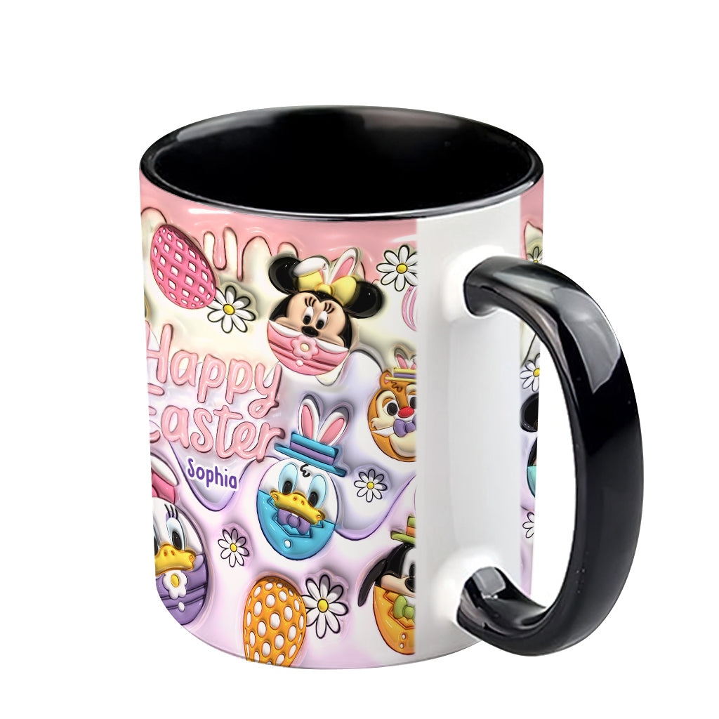 Happy Easter - Personalized Mouse Accent Mug