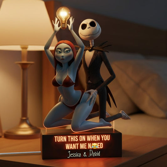 Funny Gift For Couple - Personalized Nightmare Acrylic LED Night Light