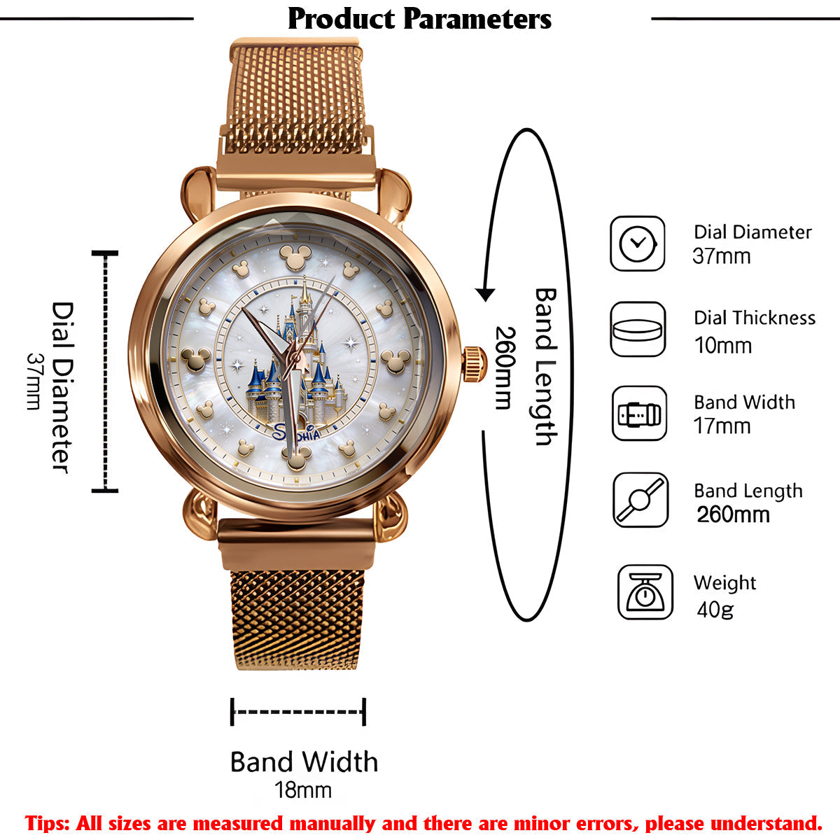 Believe In Magic - Personalized Dream Trip Women Hand Watch