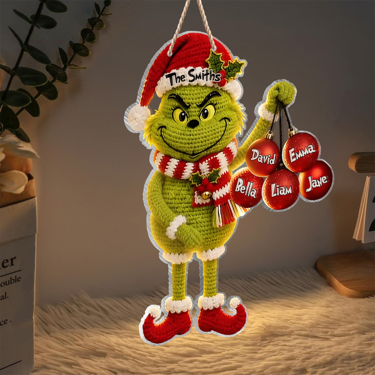 Merry Christmas - Personalized Stole Christmas LED Light Acrylic Sign