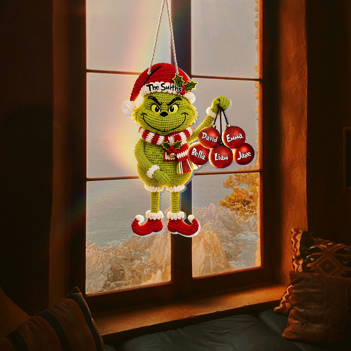 Merry Christmas - Personalized Stole Christmas LED Light Acrylic Sign
