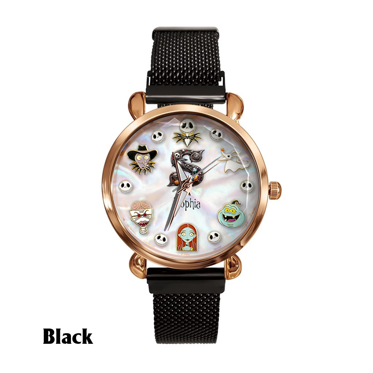 Dark Letters - Personalized Nightmare Women Hand Watch