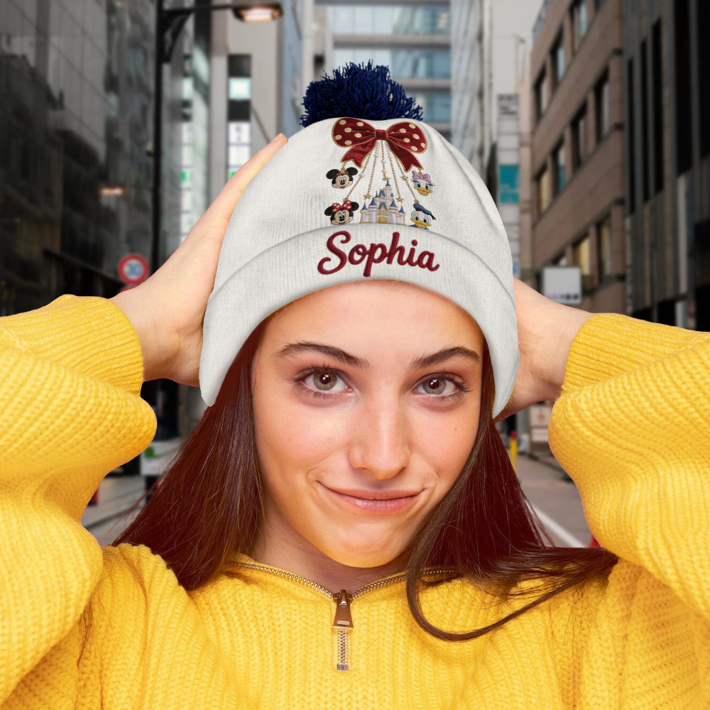 Merry Christmas - Personalized Mouse Beanie Hat