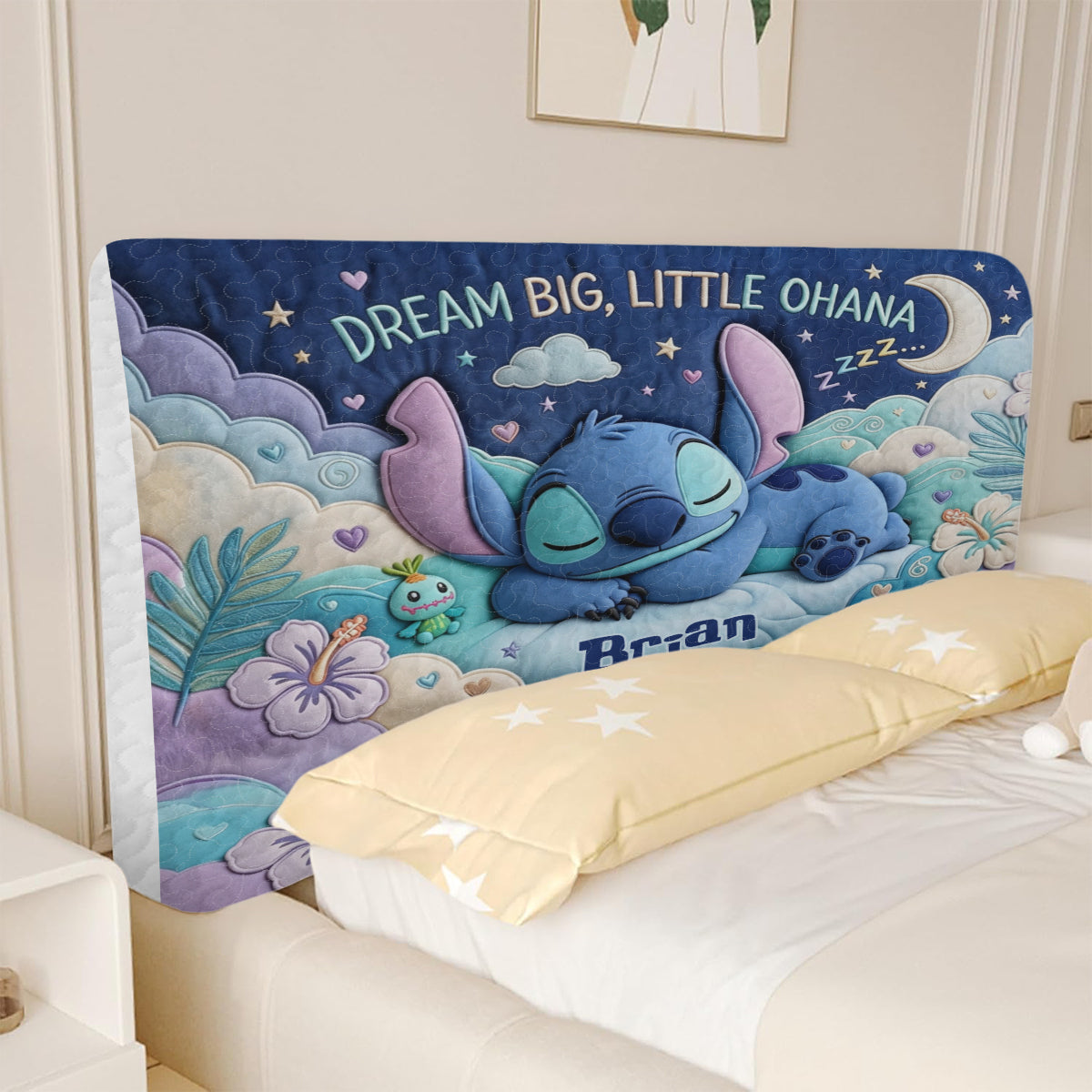 Dream Big, Little Ohana - Personalized Ohana Headboard Slipcover