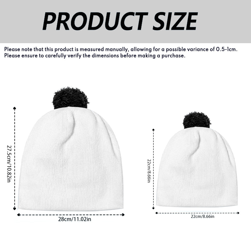Snowman Face Christmas - Personalized Nightmare Beanie Hat