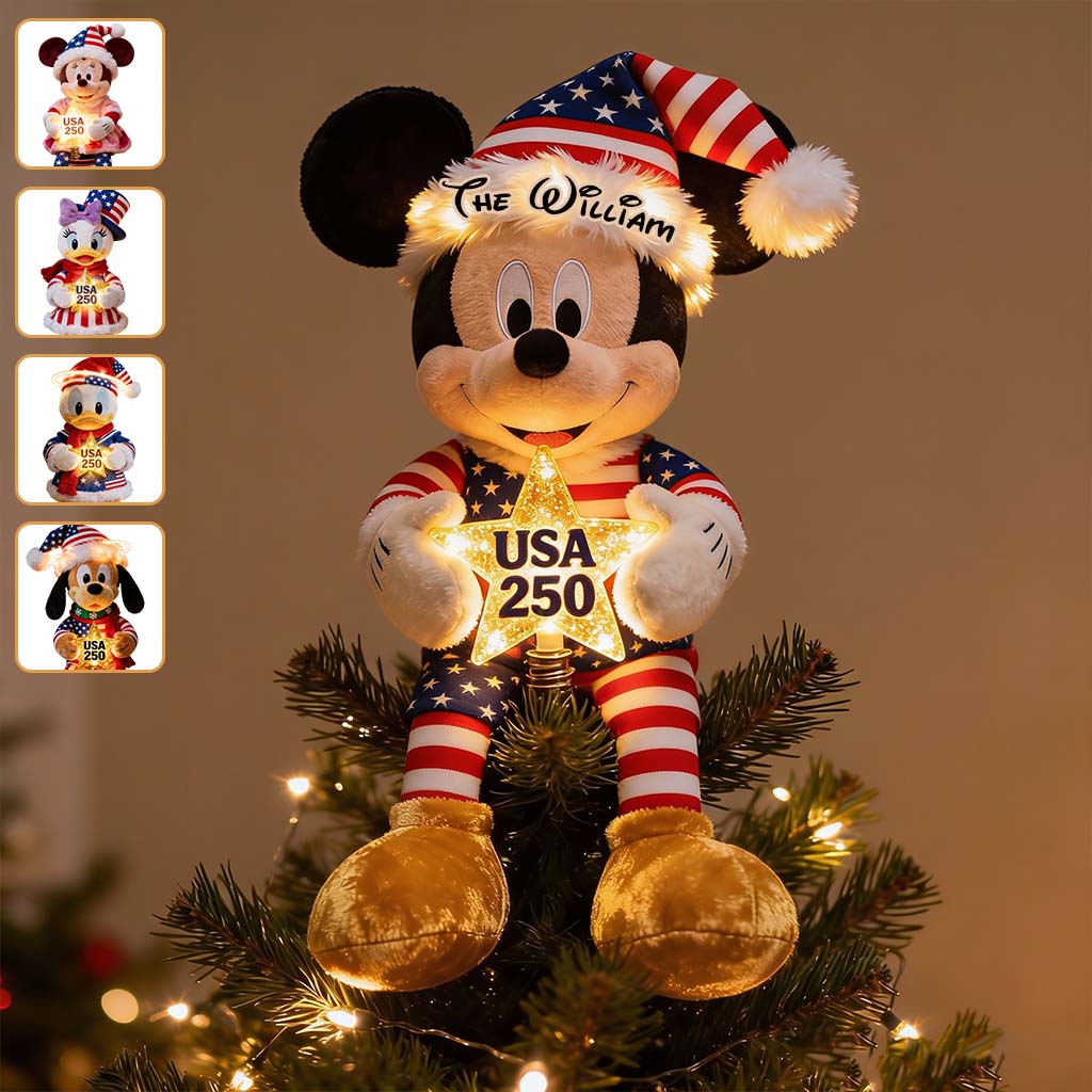 250 USA - Personalized Mouse LED Light Tree Topper
