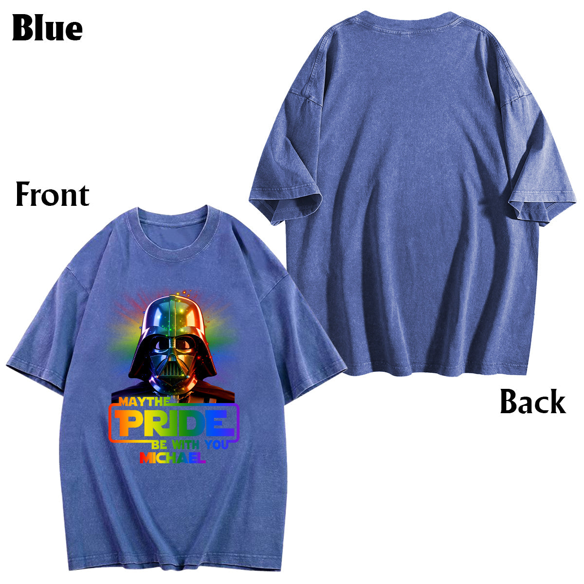 May The Pride Be With You - Personalized LGBT Support Wash T-Shirt