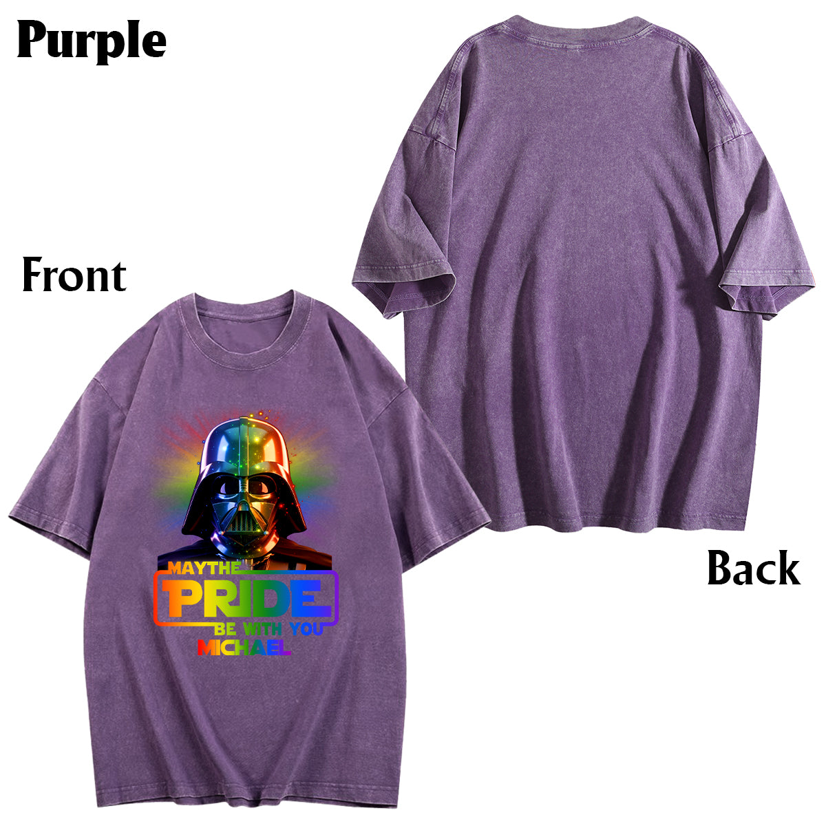 May The Pride Be With You - Personalized LGBT Support Wash T-Shirt
