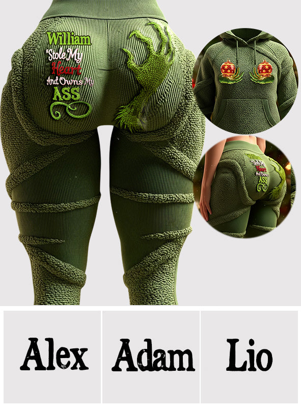 Stole My Heart - Personalized Stole Christmas Leggings