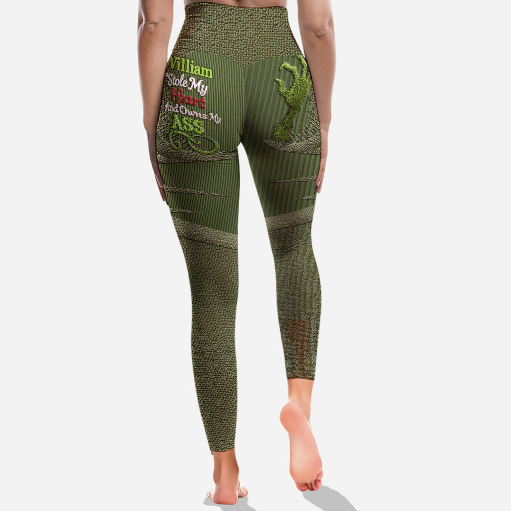 Stole My Heart - Personalized Stole Christmas Leggings
