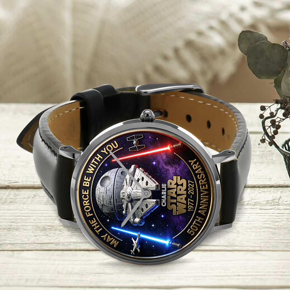 50th Anniversary - Personalized The Force Hand Watch