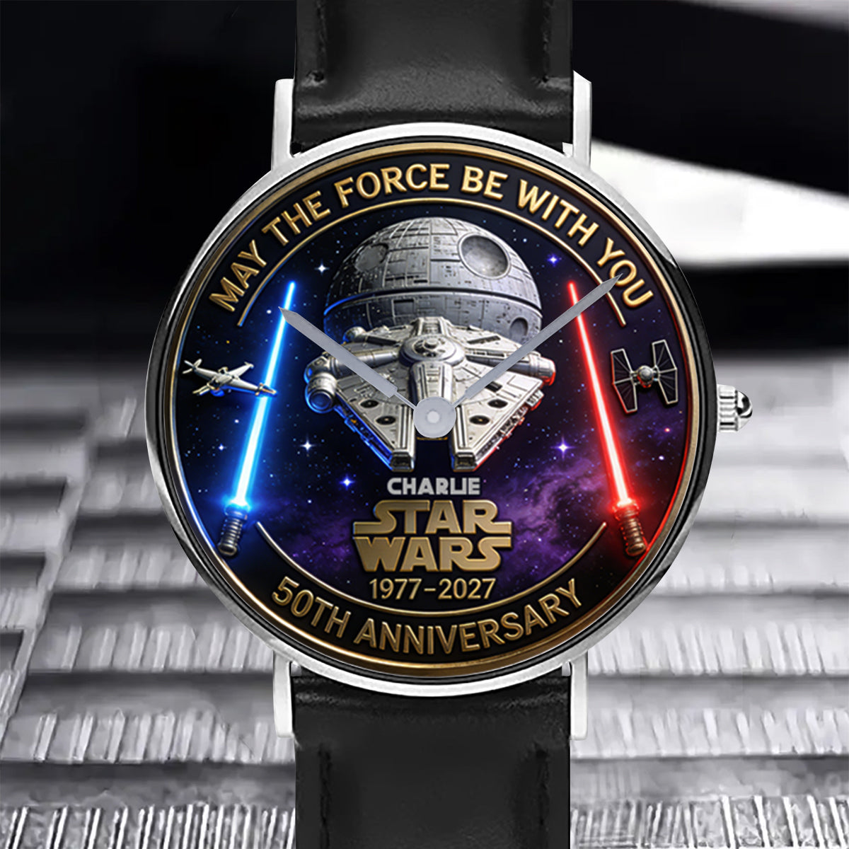 50th Anniversary - Personalized The Force Hand Watch